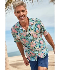 Tommy Bahama Nova Wave Jungle Party Short Sleeve Woven Shirt