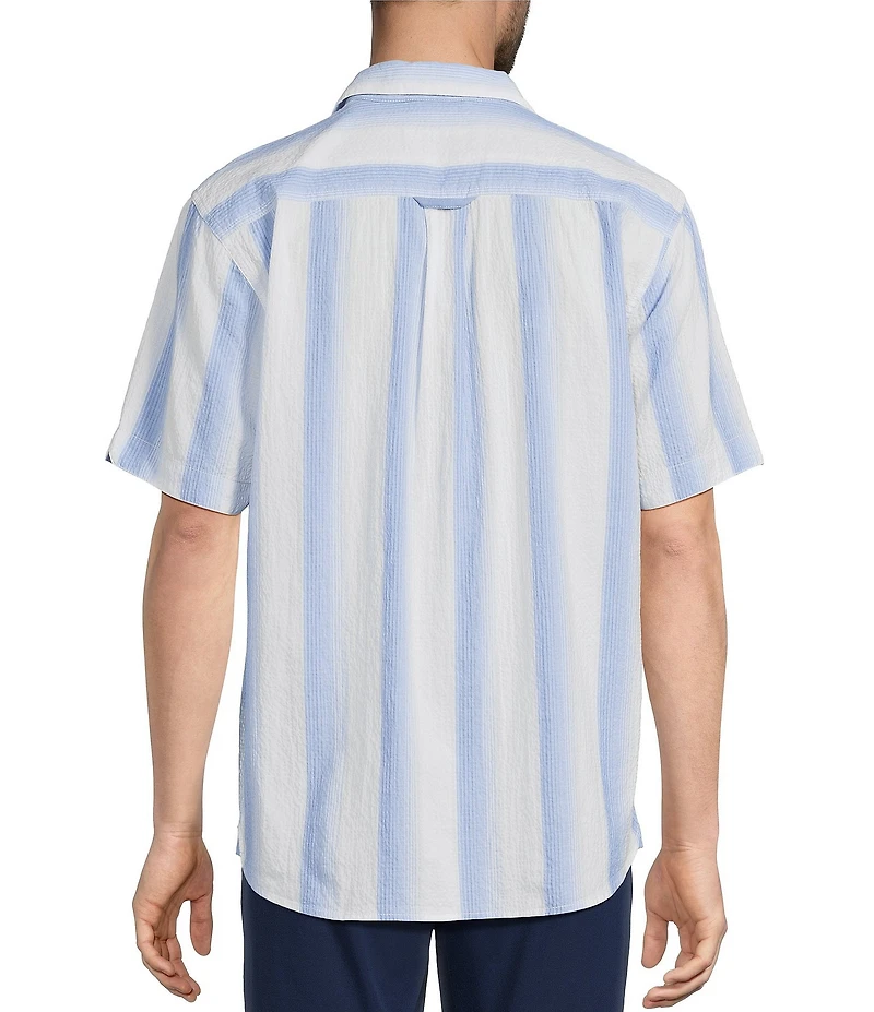 Tommy Bahama Nova Wave Maliblue Stripe Short Sleeve Woven Shirt