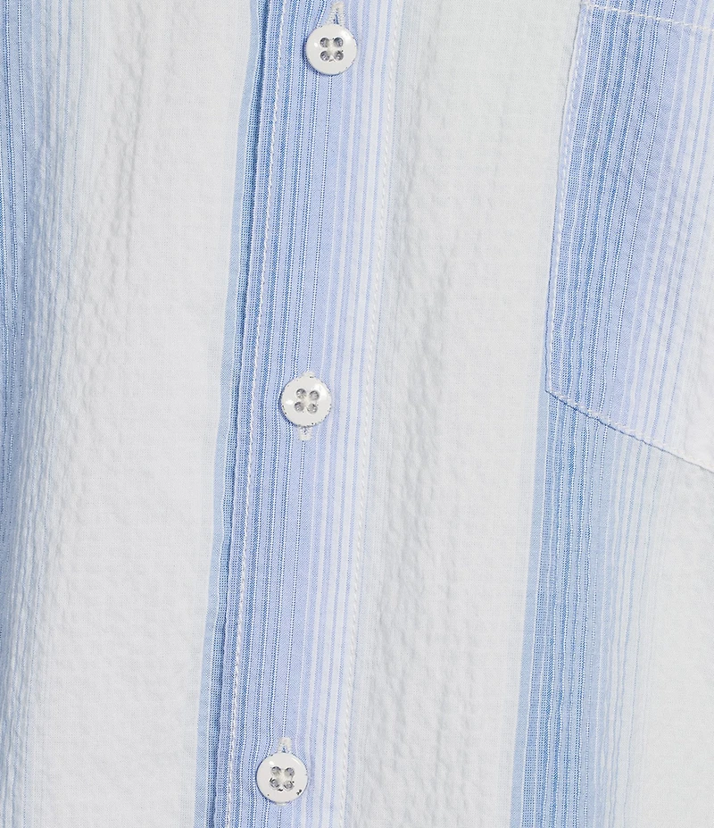 Tommy Bahama Nova Wave Maliblue Stripe Short Sleeve Woven Shirt