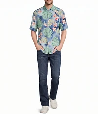 Tommy Bahama Nova Wave Mira Jungle Short Sleeve Woven Shirt