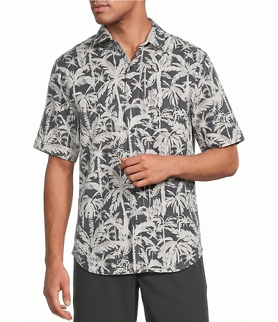 Tommy Bahama Nova Wave Nero Palms Short Sleeve Woven Shirt