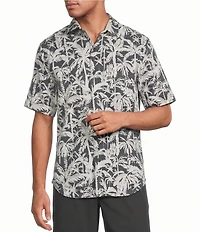 Tommy Bahama Nova Wave Nero Palms Short Sleeve Woven Shirt