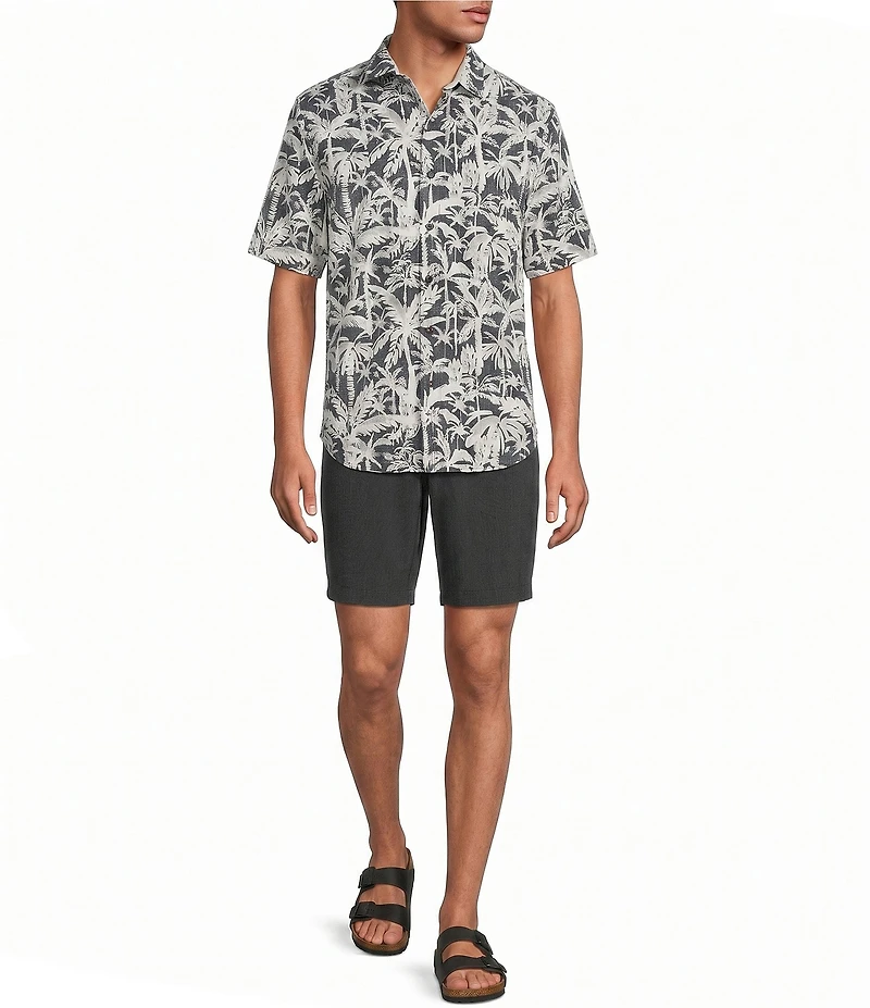 Tommy Bahama Nova Wave Nero Palms Short Sleeve Woven Shirt