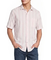 Tommy Bahama Nova Wave Silva Stripe Short Sleeve Woven Shirt