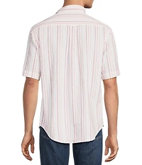 Tommy Bahama Nova Wave Silva Stripe Short Sleeve Woven Shirt