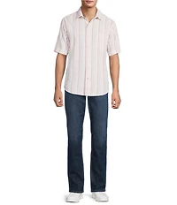 Tommy Bahama Nova Wave Silva Stripe Short Sleeve Woven Shirt