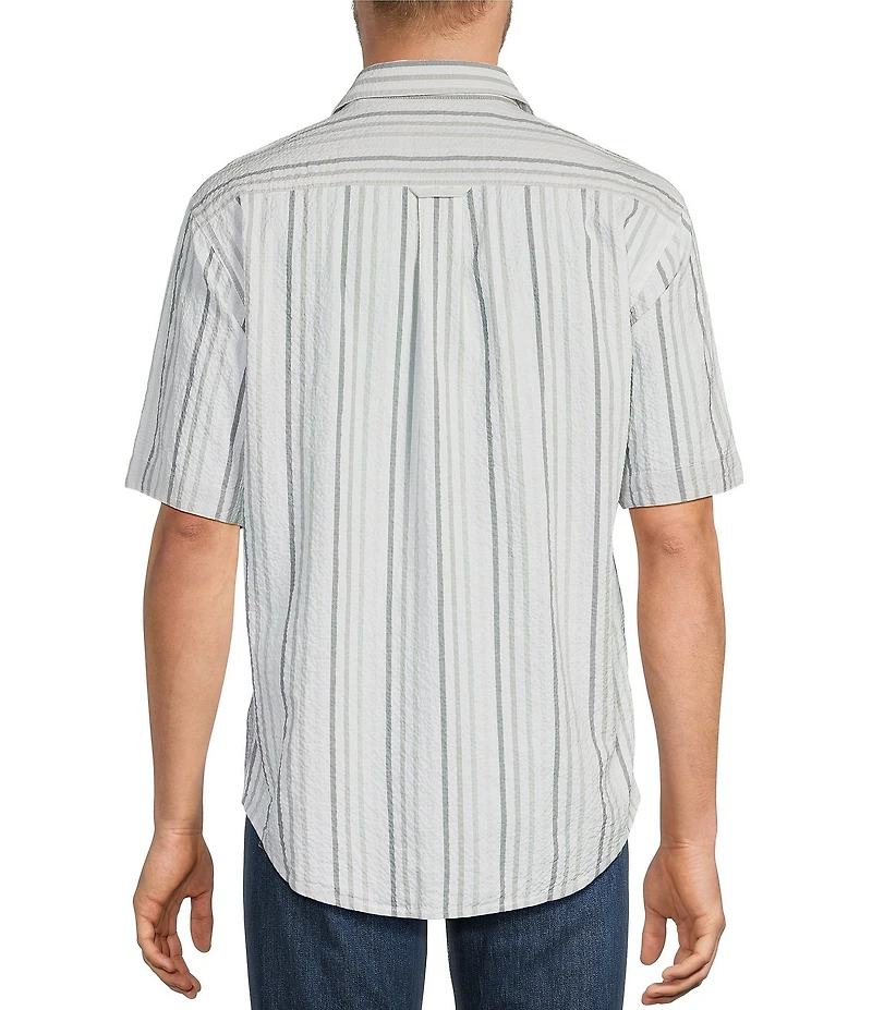 Tommy Bahama Nova Wave Silva Stripe Short Sleeve Woven Shirt