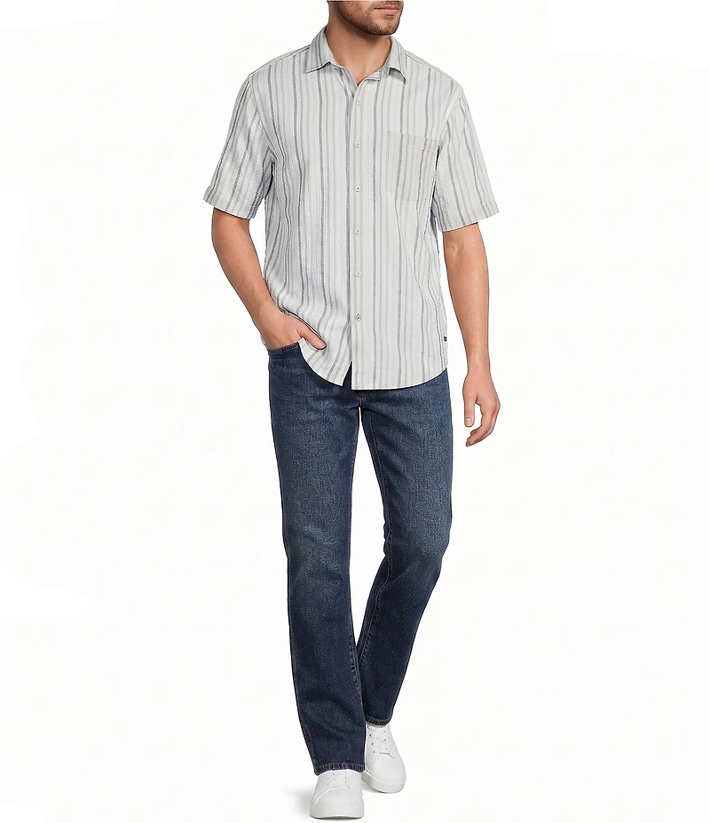 Tommy Bahama Nova Wave Silva Stripe Short Sleeve Woven Shirt