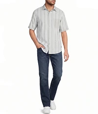 Tommy Bahama Nova Wave Silva Stripe Short Sleeve Woven Shirt