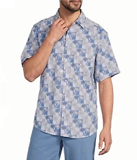 Tommy Bahama Nova Wave Sunnyside Palms Short Sleeve Woven Shirt
