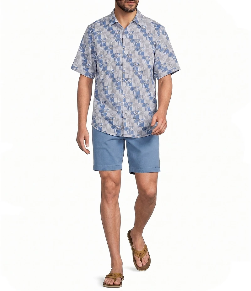 Tommy Bahama Nova Wave Sunnyside Palms Short Sleeve Woven Shirt