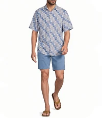 Tommy Bahama Nova Wave Sunnyside Palms Short Sleeve Woven Shirt