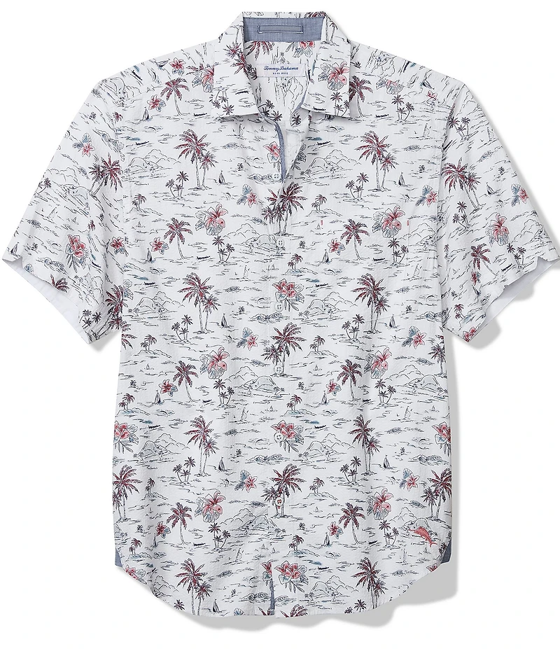 Tommy Bahama Nova Wave Sweetwater Scenic Short Sleeve Woven Shirt