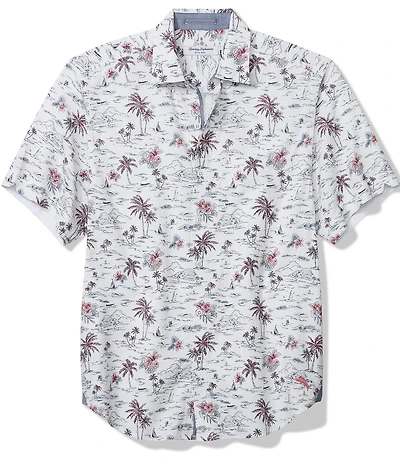 Tommy Bahama Nova Wave Sweetwater Scenic Short Sleeve Woven Shirt