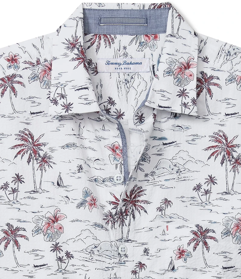 Tommy Bahama Nova Wave Sweetwater Scenic Short Sleeve Woven Shirt