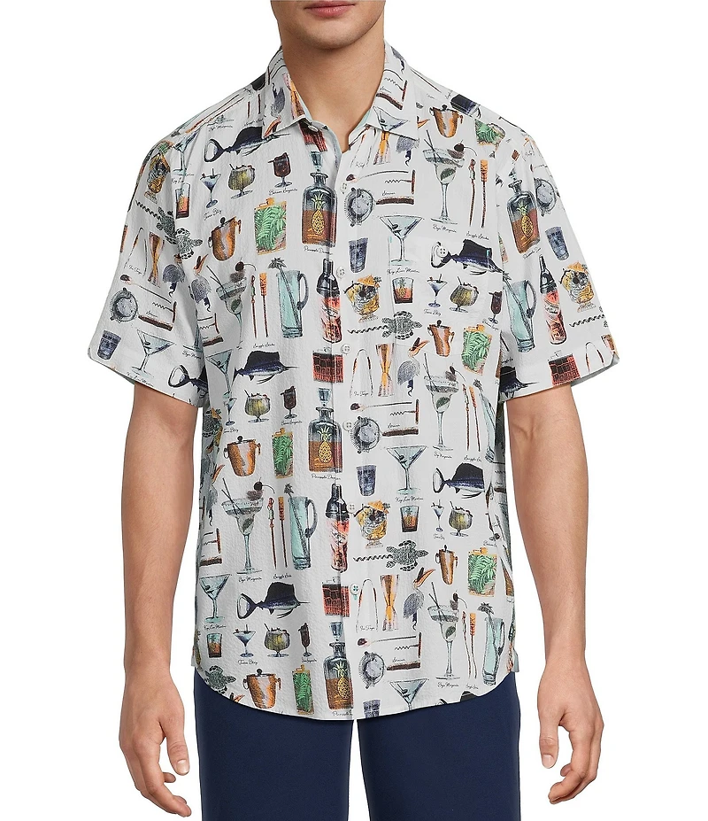 Tommy Bahama Nova Wave Well Stocked Short Sleeve Woven Shirt