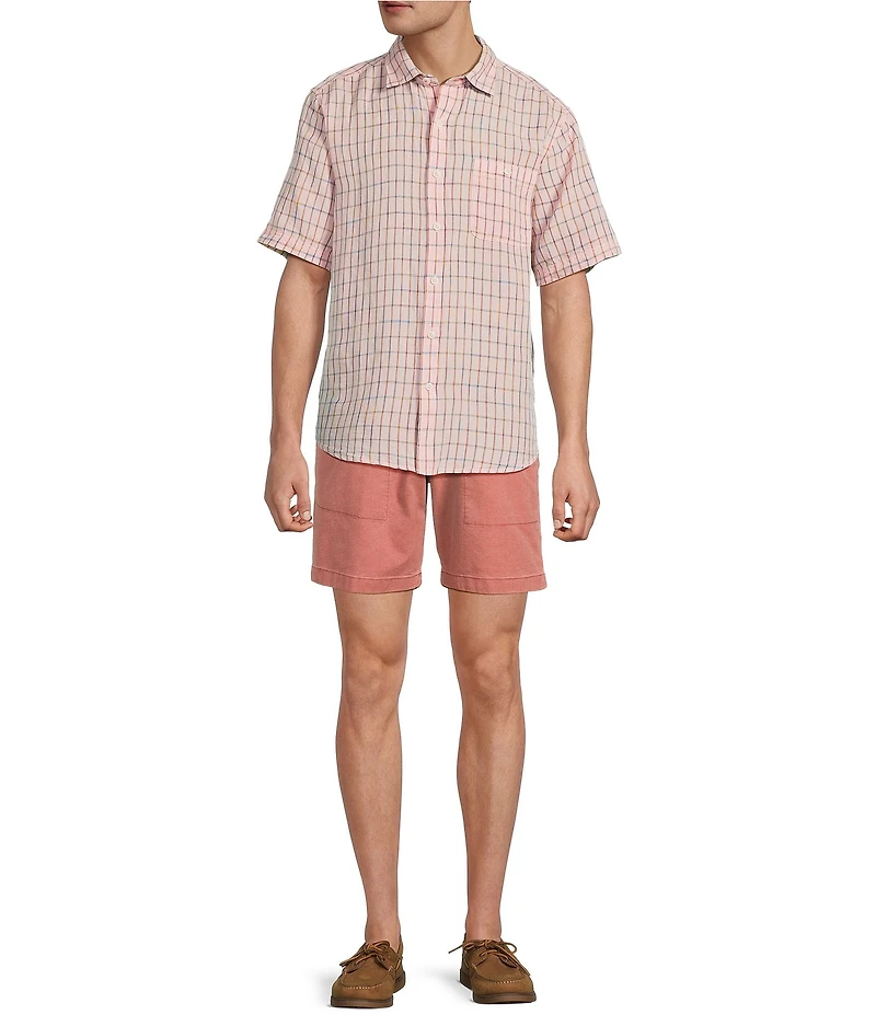 Tommy Bahama Ohana Beach Pull-On 8#double; Inseam Shorts