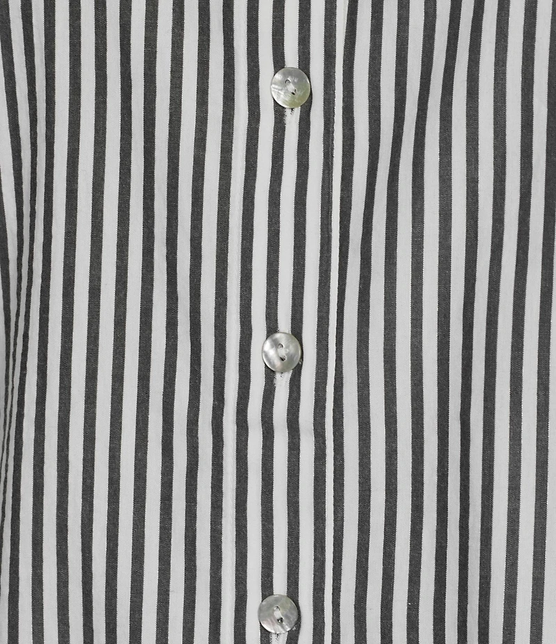 Tommy Bahama Palisade Isles Striped Cotton Poplin Point Collar Long Sleeve Button Front Shirt