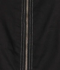 Tommy Bahama Palm-A-Dora Linen Blend Twill Split Neck Sheath Dress