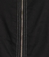 Tommy Bahama Palm-A-Dora Linen Blend Twill Split Neck Sheath Dress