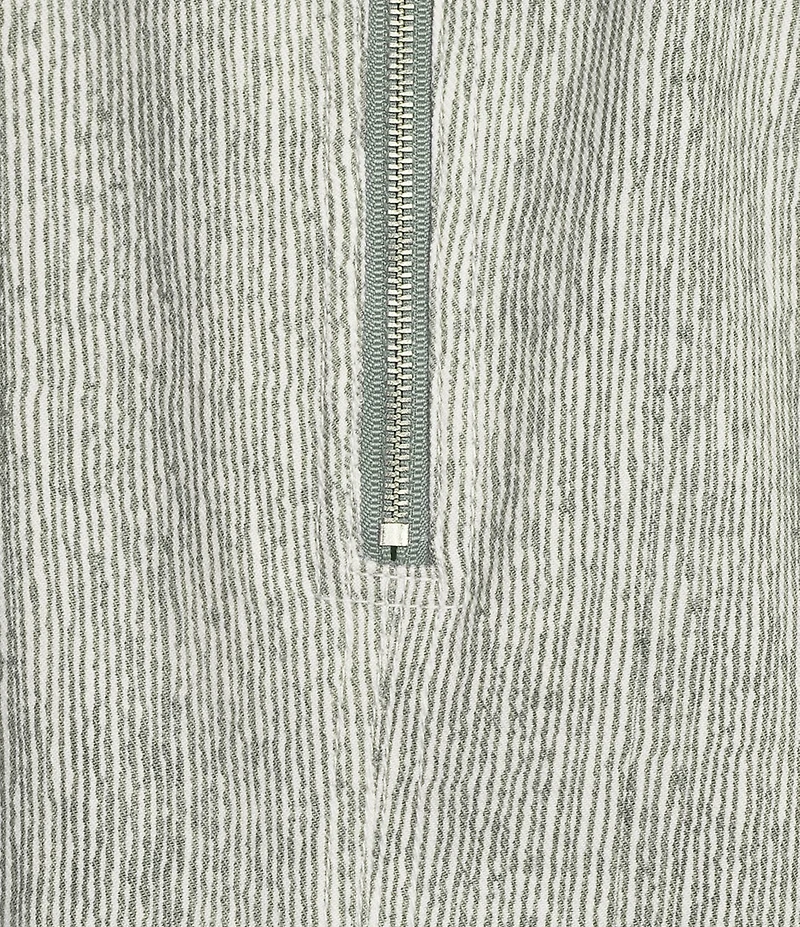 Tommy Bahama Palm-A-Dora Shimmer Bay Slub Twill Spit V-Neck Sheath Dress