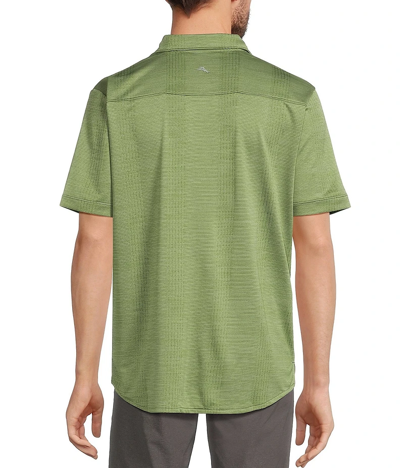 Tommy Bahama Palm Coast Cascade Vines Jacquard Short Sleeve Woven Camp Shirt