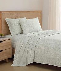 Tommy Bahama Palm Day Print Cotton Percale Sheet Set