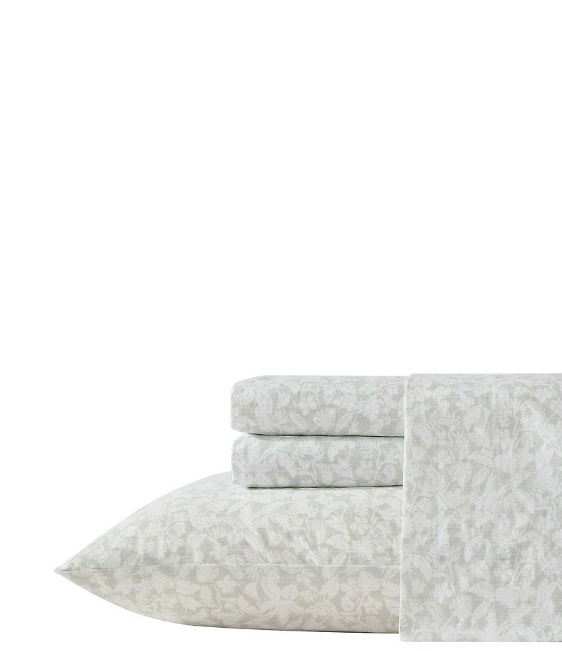 Tommy Bahama Palm Day Print Cotton Percale Sheet Set