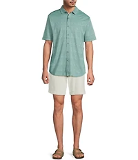Tommy Bahama Palm Fresco Tiles Camp Short Sleeve Woven Shirt