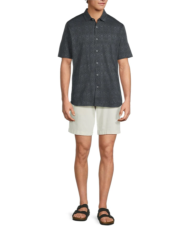 Tommy Bahama Palm Fresco Tiles Camp Short Sleeve Woven Shirt