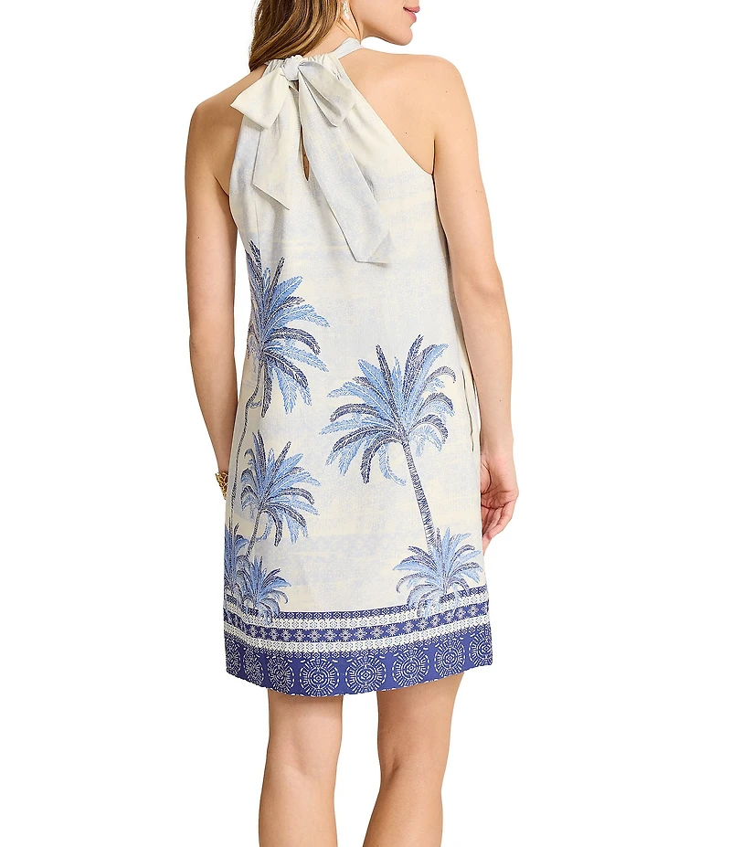 Tommy Bahama Palm Paradise Halter Neck Sleeveless Shift Dress