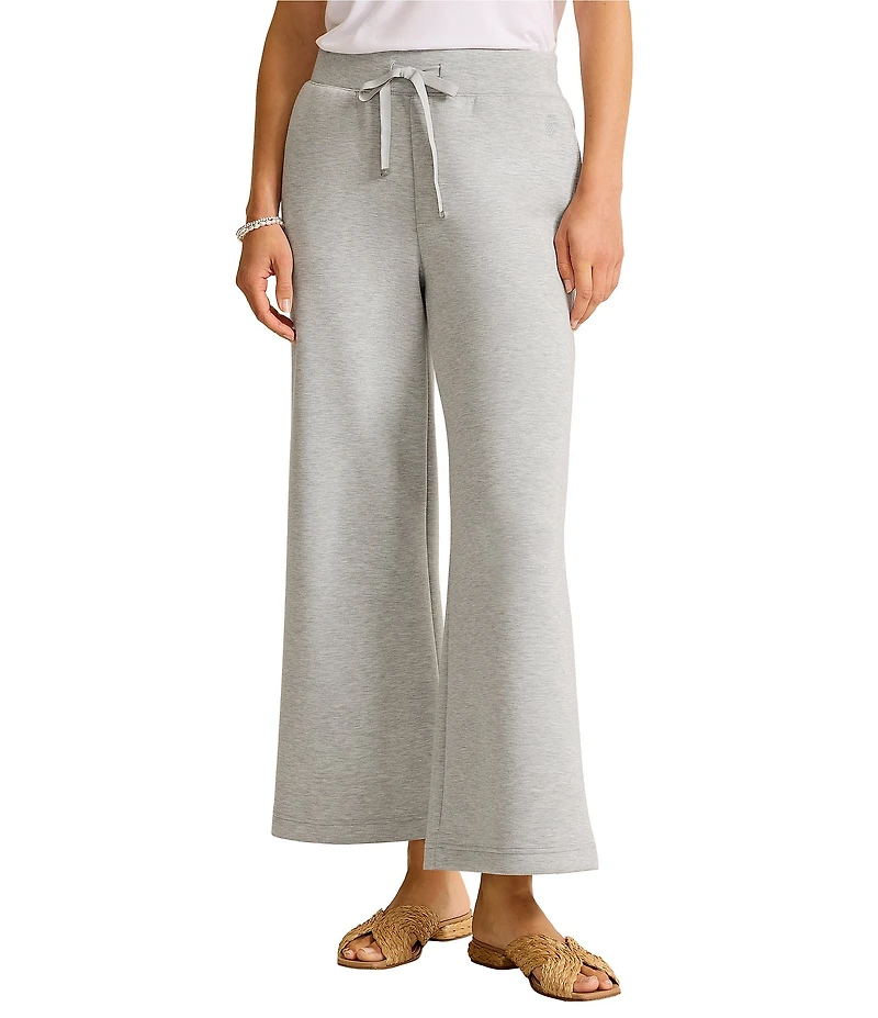 Tommy Bahama Palm Voyage Coordinating 4-Way Stretch Knit Wide-Leg Pull-On Ankle Length Pants