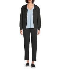 Tommy Bahama Palm Voyage Knit Pintuck Stitch Ankle Length Trouser Pant