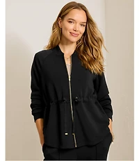 Tommy Bahama Palm Voyage Knit Point Collar Long Sleeve Zip-Up Jacket