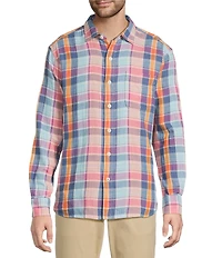 Tommy Bahama Palma Roja Plaid Long Sleeve Woven Shirt