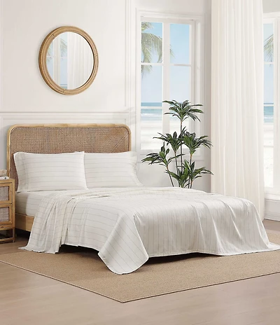 Tommy Bahama Palma Stripe Cotton Sateen Sheet Set