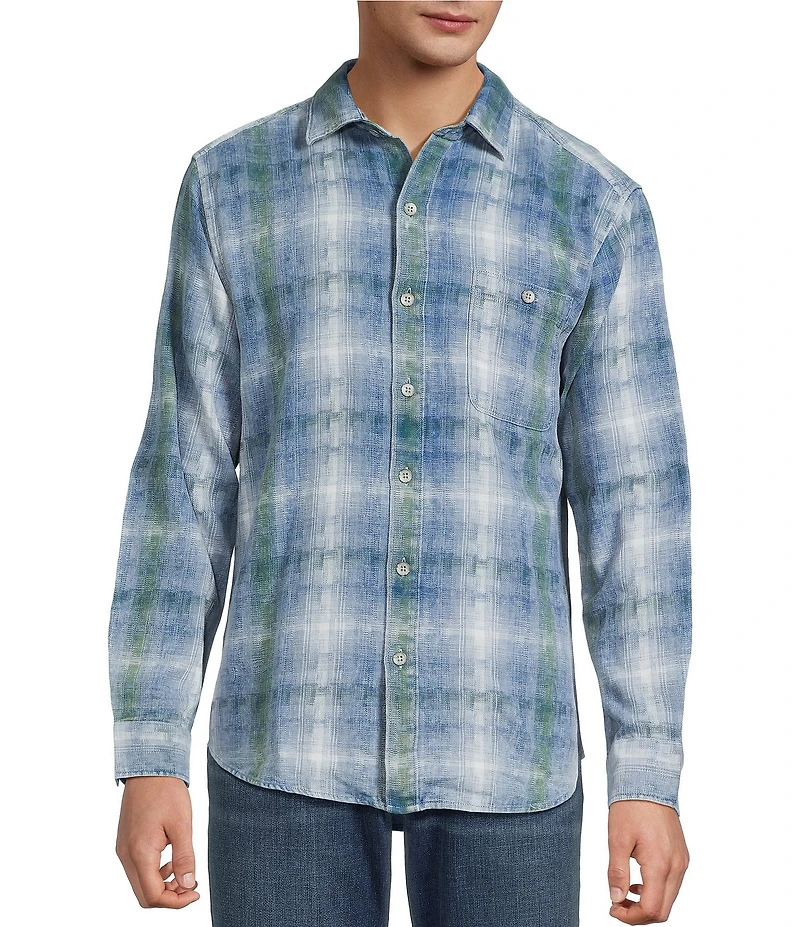 Tommy Bahama Palo Alto Plaid Long Sleeve Woven Shirt