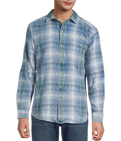 Tommy Bahama Palo Alto Plaid Long Sleeve Woven Shirt