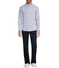 Tommy Bahama Paradisio Plaid Linen Long Sleeve Woven Shirt