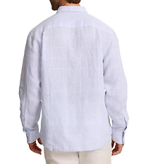 Tommy Bahama Paradisio Plaid Linen Long Sleeve Woven Shirt
