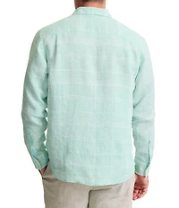 Tommy Bahama Paradisio Plaid Linen Long Sleeve Woven Shirt