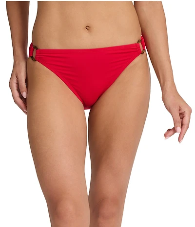 Tommy Bahama Pearl Novelty Solid Tortoise Shell Ring Hipster Swim Bottom