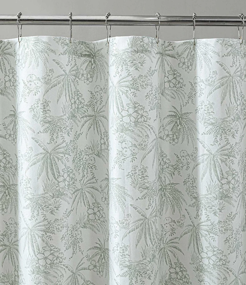 Tommy Bahama Pen And Ink Palm Shower Curtain