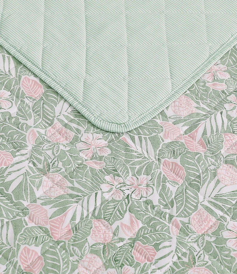 Tommy Bahama Pineapple Bloom Reversible Quilt Mini Set