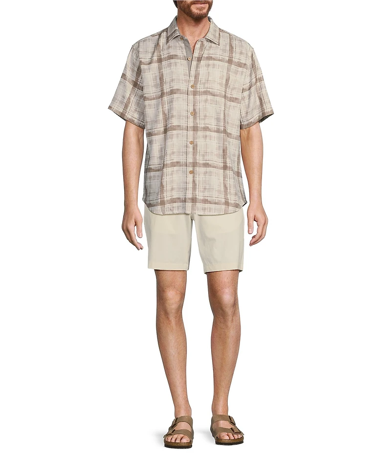 Tommy Bahama Plaid About You Short Sleeve Woven Shirt