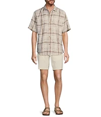 Tommy Bahama Plaid About You Short Sleeve Woven Shirt