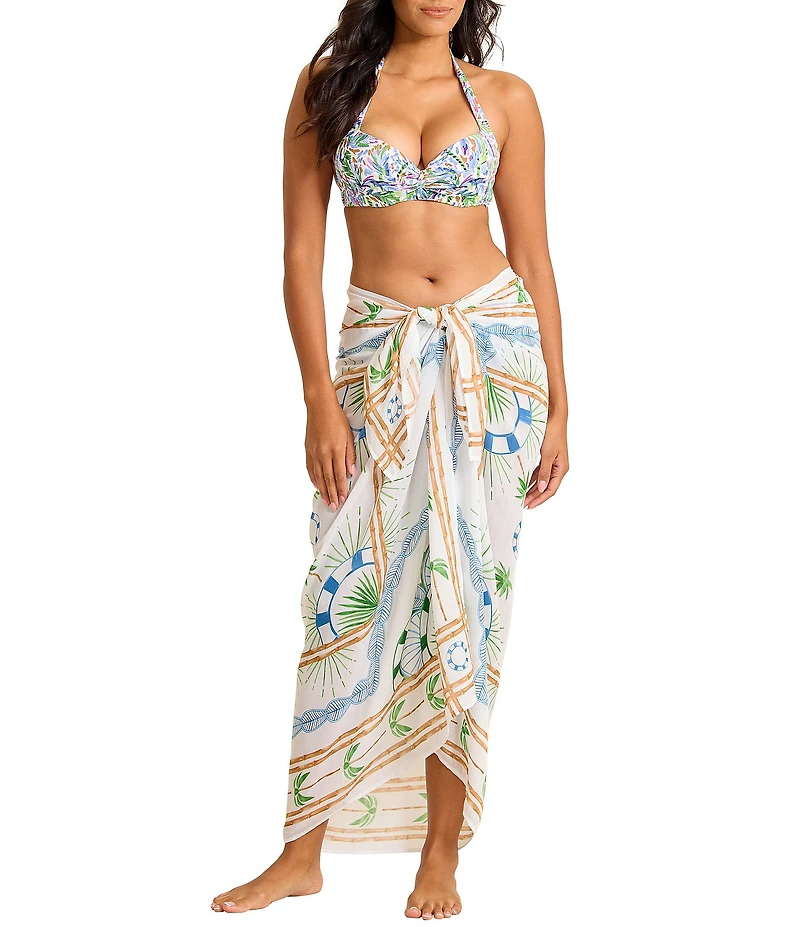 Tommy Bahama Poolside Palms Pareo Swim Cover-Up