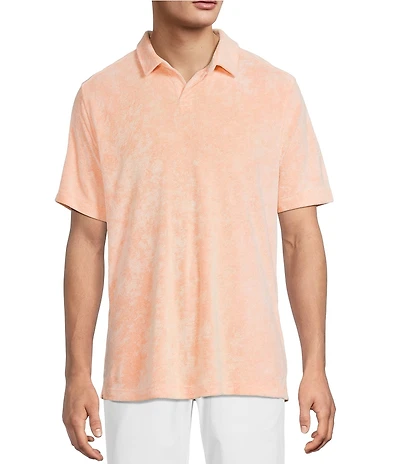 Tommy Bahama Poolside Sun Fade Short Sleeve Terry Polo Shirt