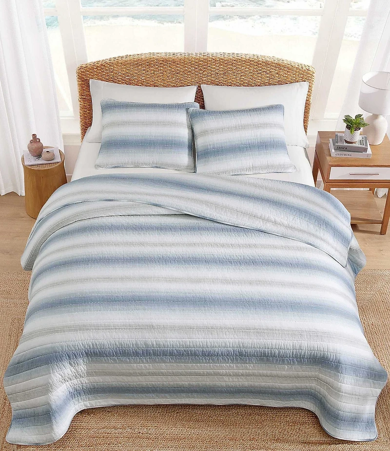 Tommy Bahama Prima Island Stripe Cotton Quilt Mini Set