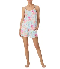 Tommy Bahama Floral Printed Sleeveless Scoop Neck Shorty Pajama Set